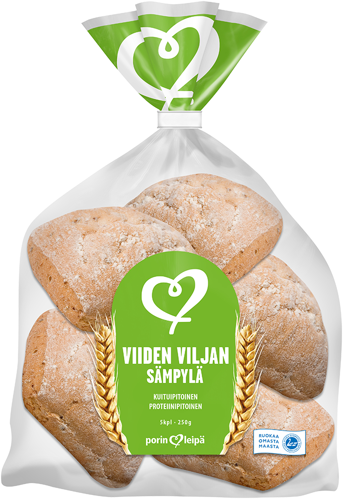 Viiden viljan sämpylä 5 kpl